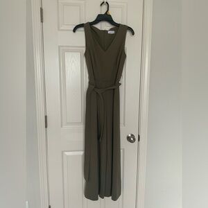 USED Women’s Calvin Klein Olive Jumpsuit